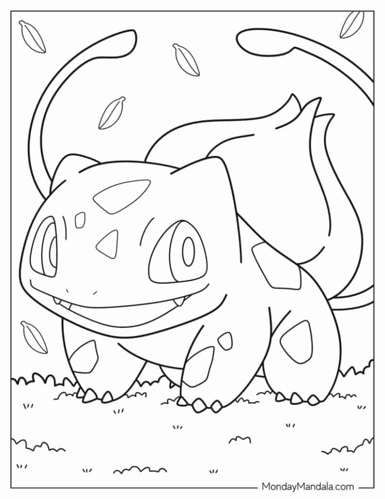 Bulbasaur Pokemon To Color - Pokemon Coloring Page