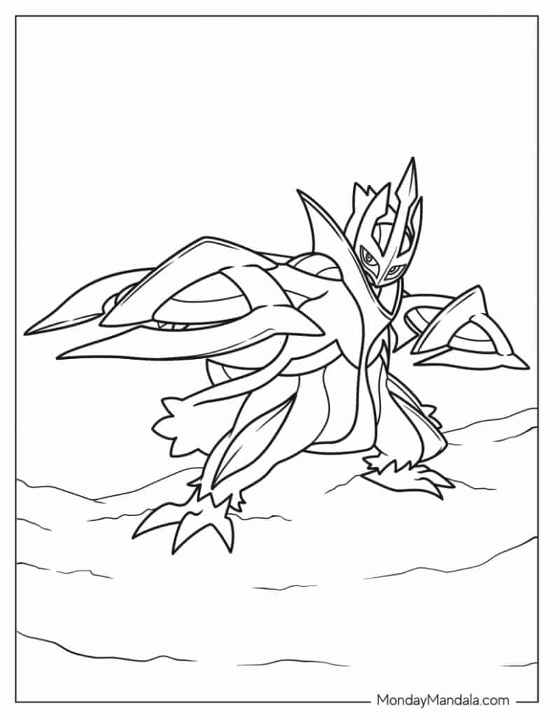 Empoleon Pokemon To Color - Pokemon Coloring Page