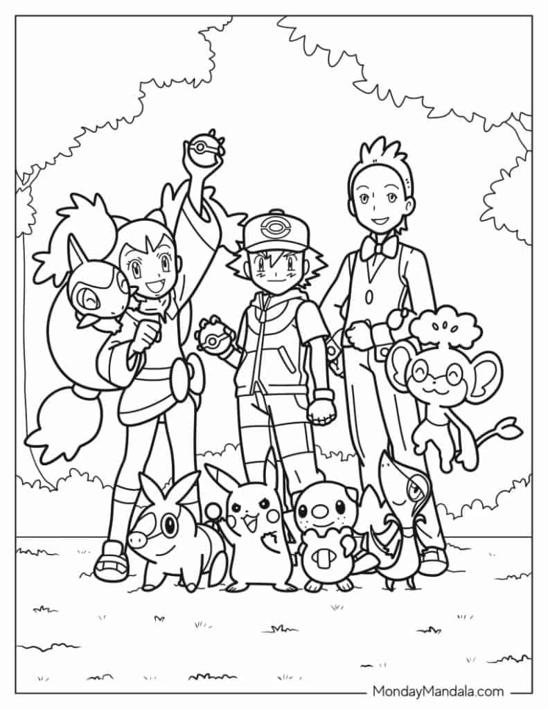 Full Page Pokemon Coloring Page - Pokemon Coloring Page